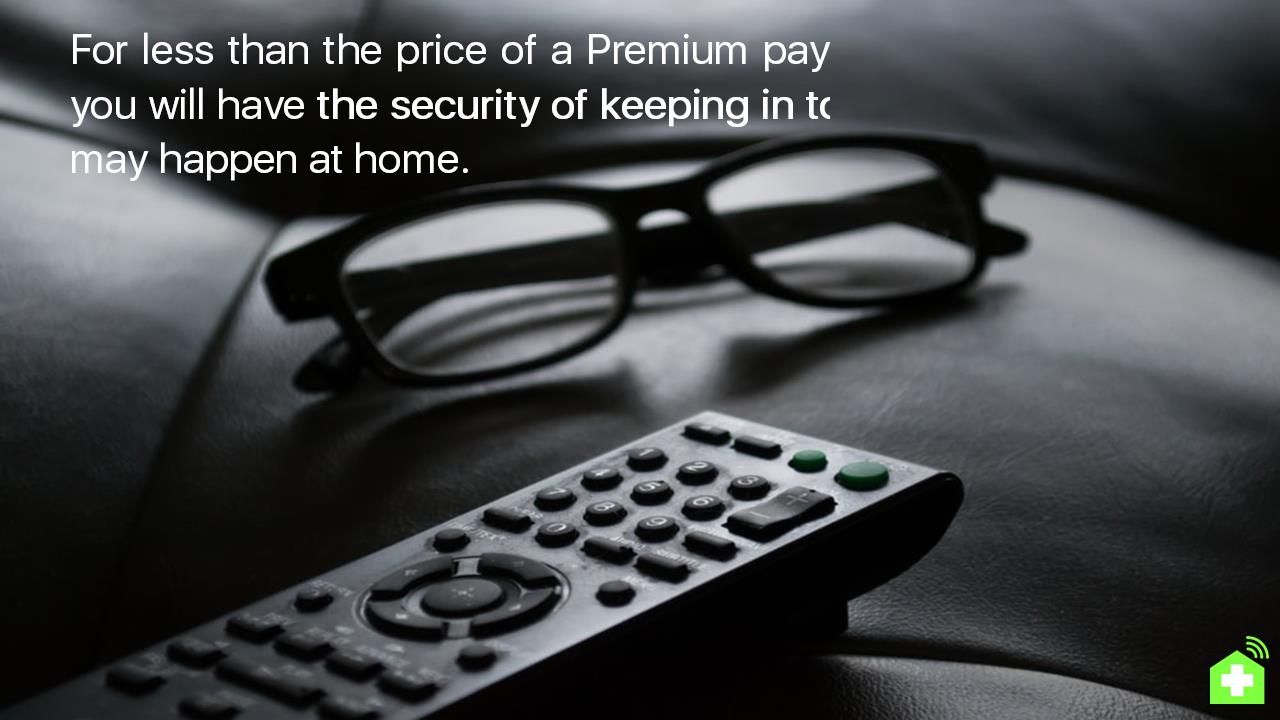 grayscale photo of remote beside eyeglasses,For less than the price of a Premium pay per view TV Service, you will have the security of keeping in touch if any risky issue may happen at home.
  

